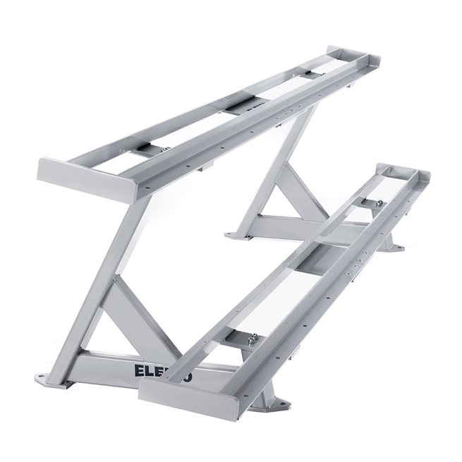 Eleiko Two Tier XF Dumbbell Rack - silver