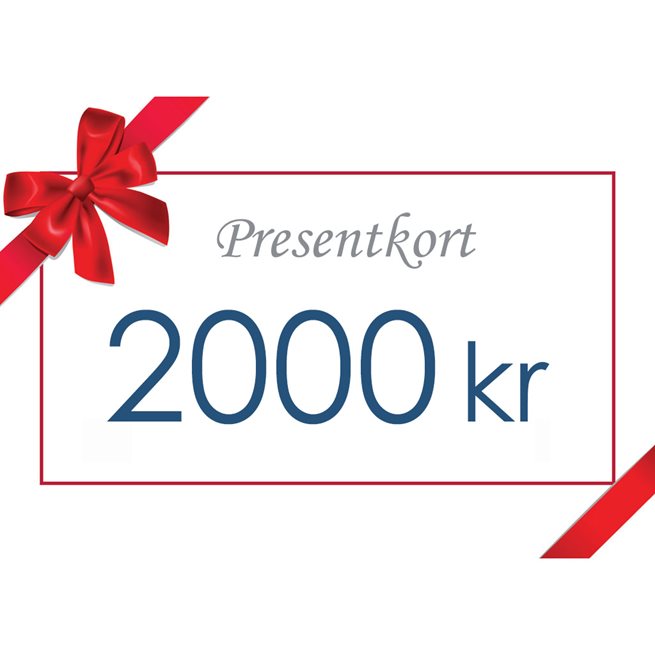 Presentkort - Värde 2000 kr inkl moms