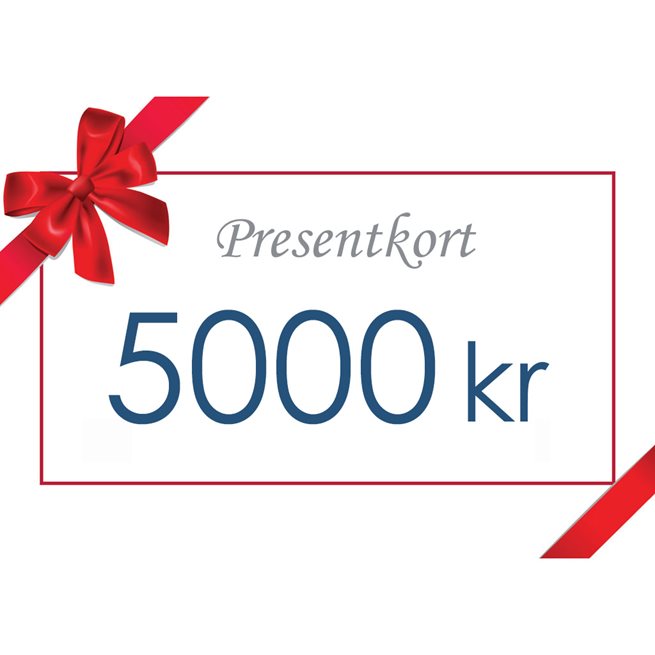 Presentkort - Värde 5000 kr inkl moms