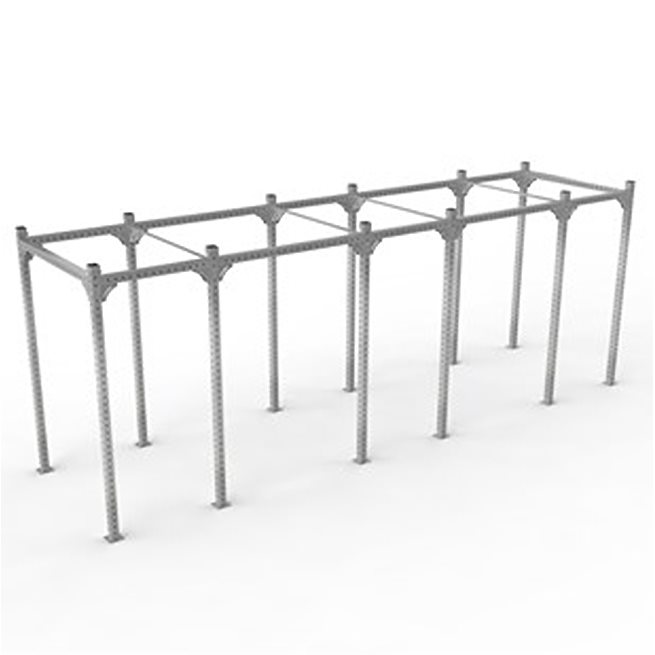 XF 80 Rig Freestanding 2700 Wide - Galvanized