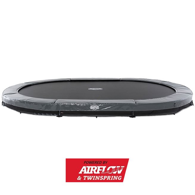 BERG Grand Elite Nedgrävbar Studsmatta 520 Grå