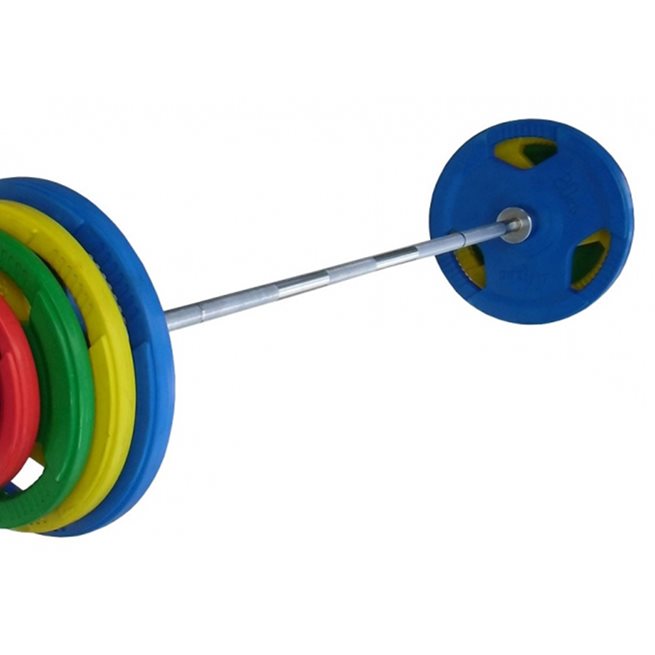 FitNord Barbell set 85 kg Tri Grip Olympic