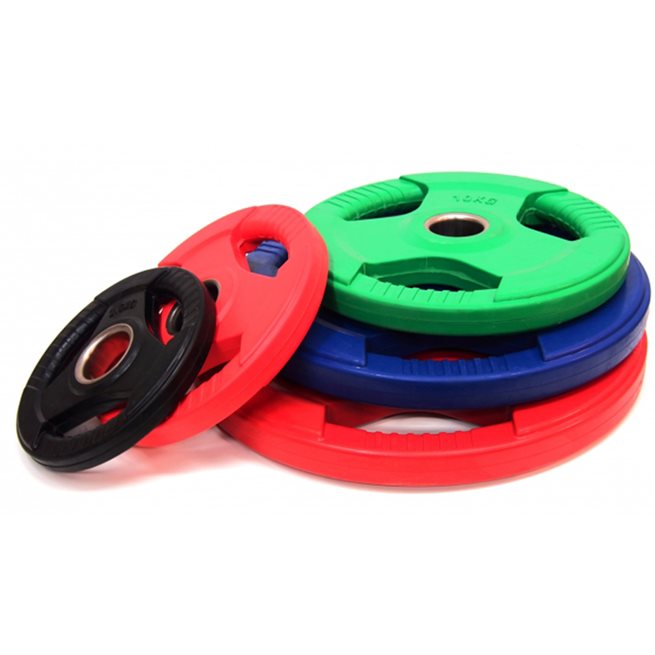FitNord Weight set 85 kg Tri Grip Olympic