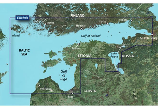 Gulfs of Finland & Riga Garmin VEU050R - BlueChart g3 Vision mSD/SD