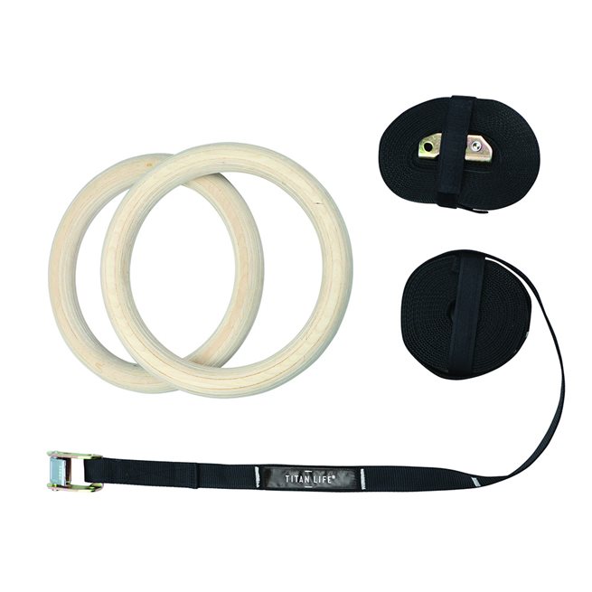 TITAN LIFE Gymrings Wooden
