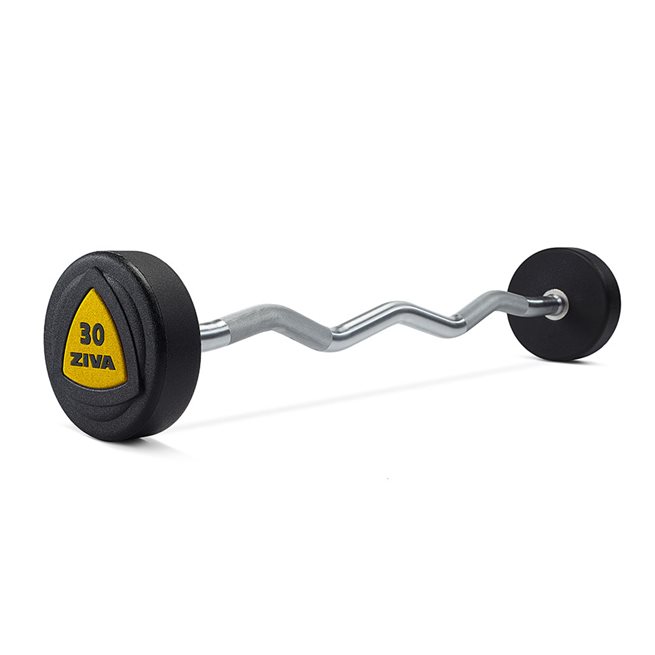 ZVO Urethane EZ Curl Barbell