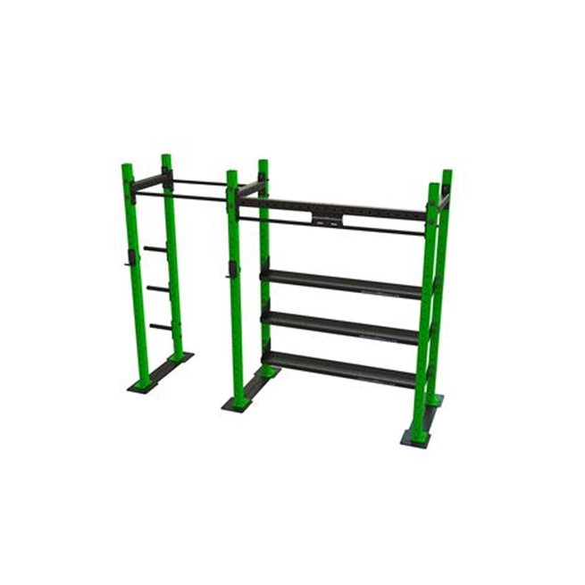 Element Fitness Power Rack With Shelves 1-1