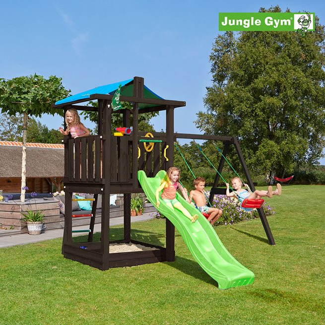 Jungle Gym Hut lektorn inkl. rutschkana