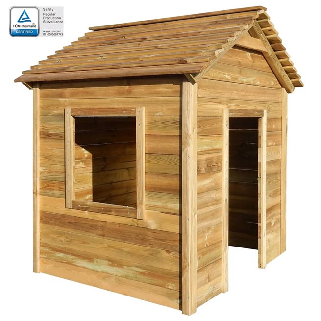 vidaXL Lekhus för trädgården 123x120x146 cm furu