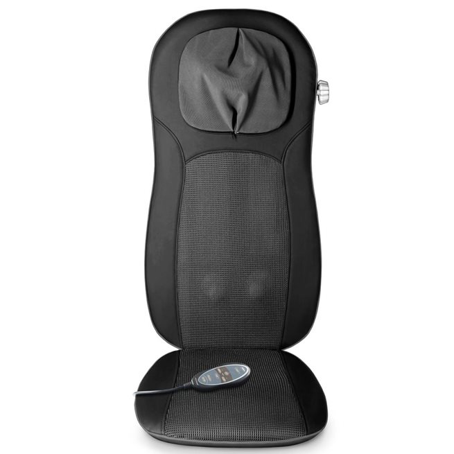 vidaXL Shiatsu massagesitsöverdrag MCN Pro svart