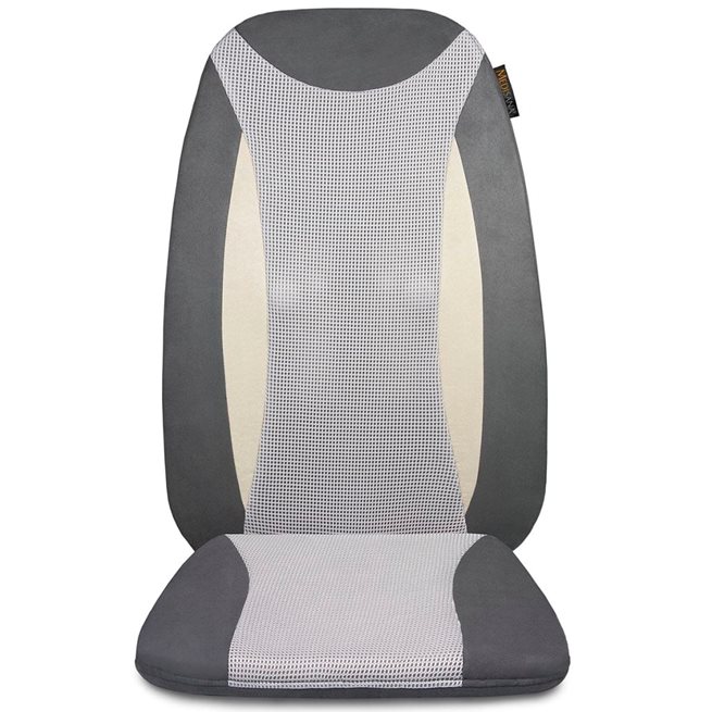vidaXL Shiatsu massagesitsöverdrag RBI beige och grå