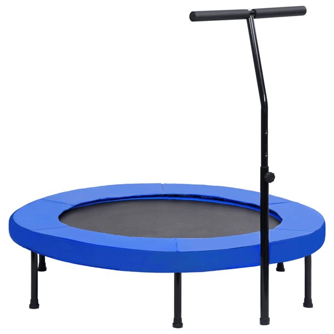 vidaXL Studsmatta med handtag och säkerhetsskydd 122 cm