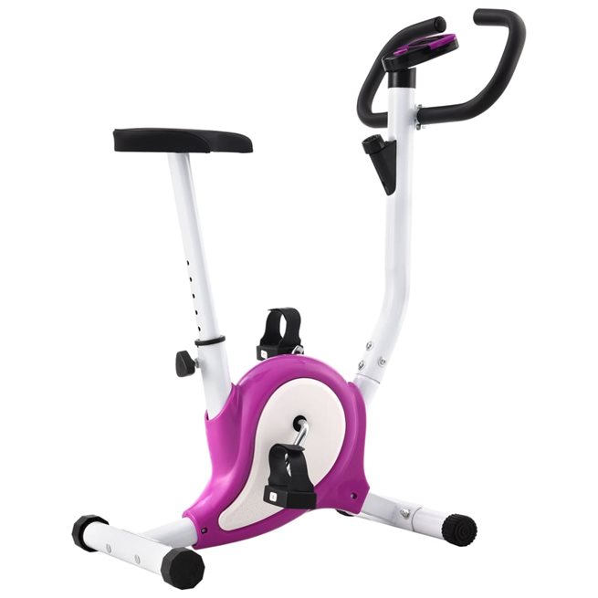 vidaXL Träningscykel remdrift lila