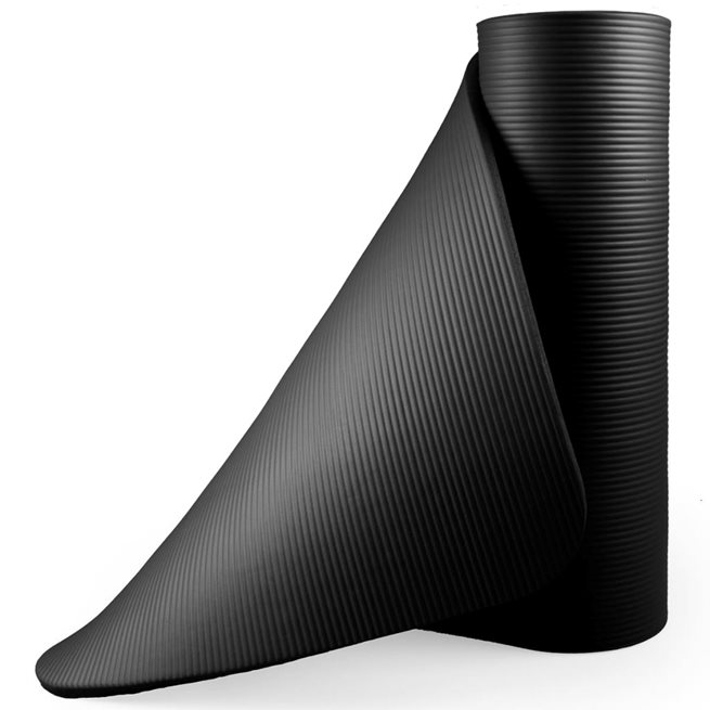 vidaXL Träningsmatta 190x60 cm svart