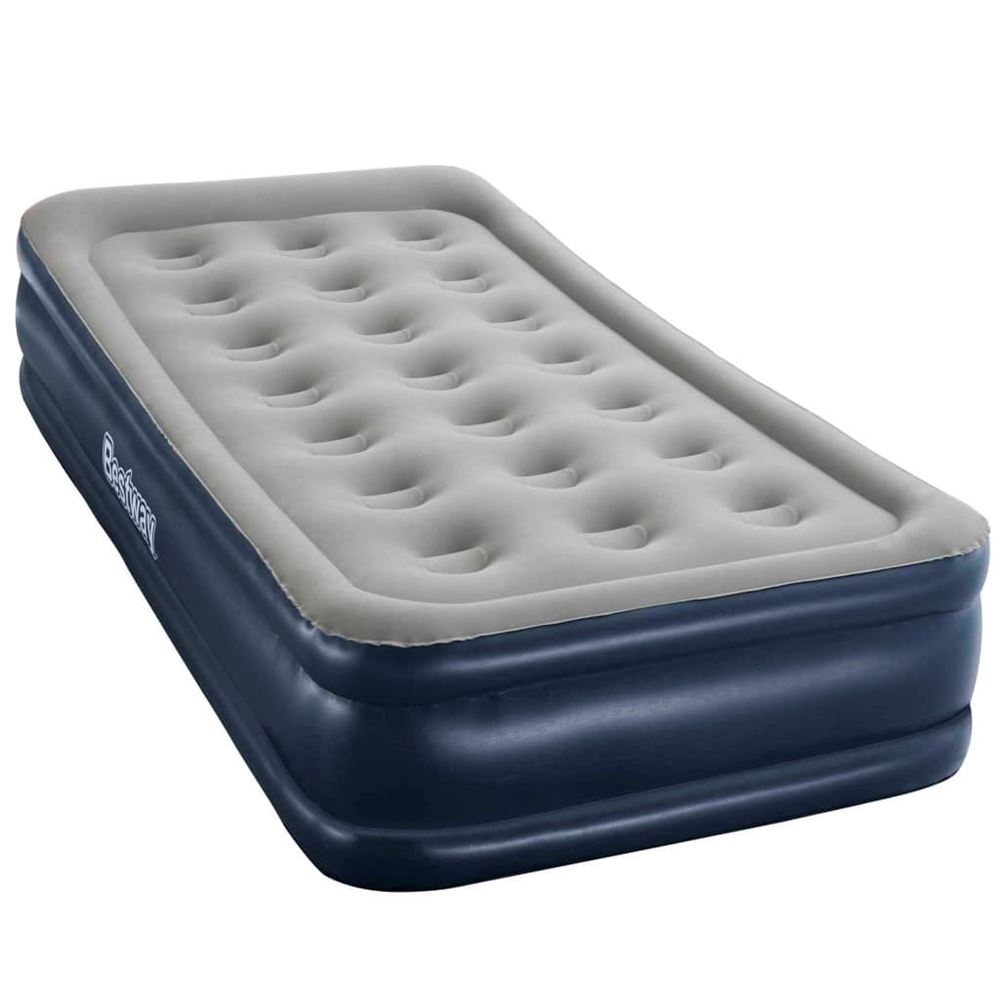 Bestway Luftmadrass Cornerstone Enkel 1-pers inbyggd pump