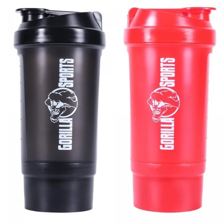 Gorilla Sports Shaker 500 ml - Pulverfack