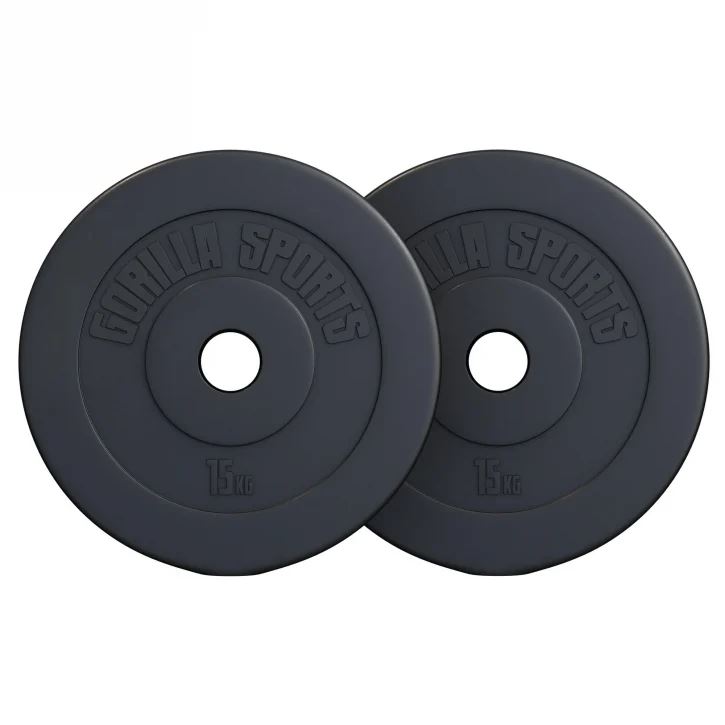 Gorilla Sports Viktskivor BASIC Cement 51mm - 2x2