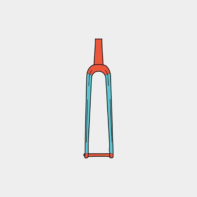 Ridewrap Gaffelskydd Covered Frame Protection Kit Fork Road/Gravel Gloss