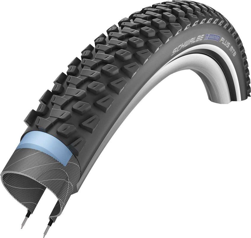 Schwalbe Cykeldäck Marathon Plus MTB Dual SmartGuard 57-559 (26x2.25") Svart/Re