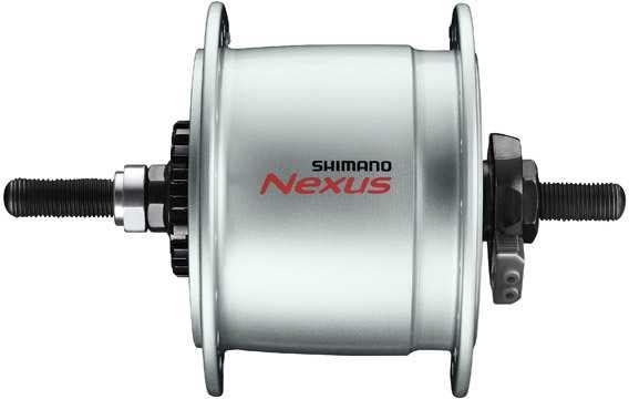 Shimano Dynamonav DH-C6000 3.0 W 36H mutter rullbroms silver