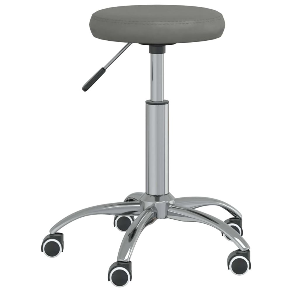 vidaXL Massagepall grå konstläder