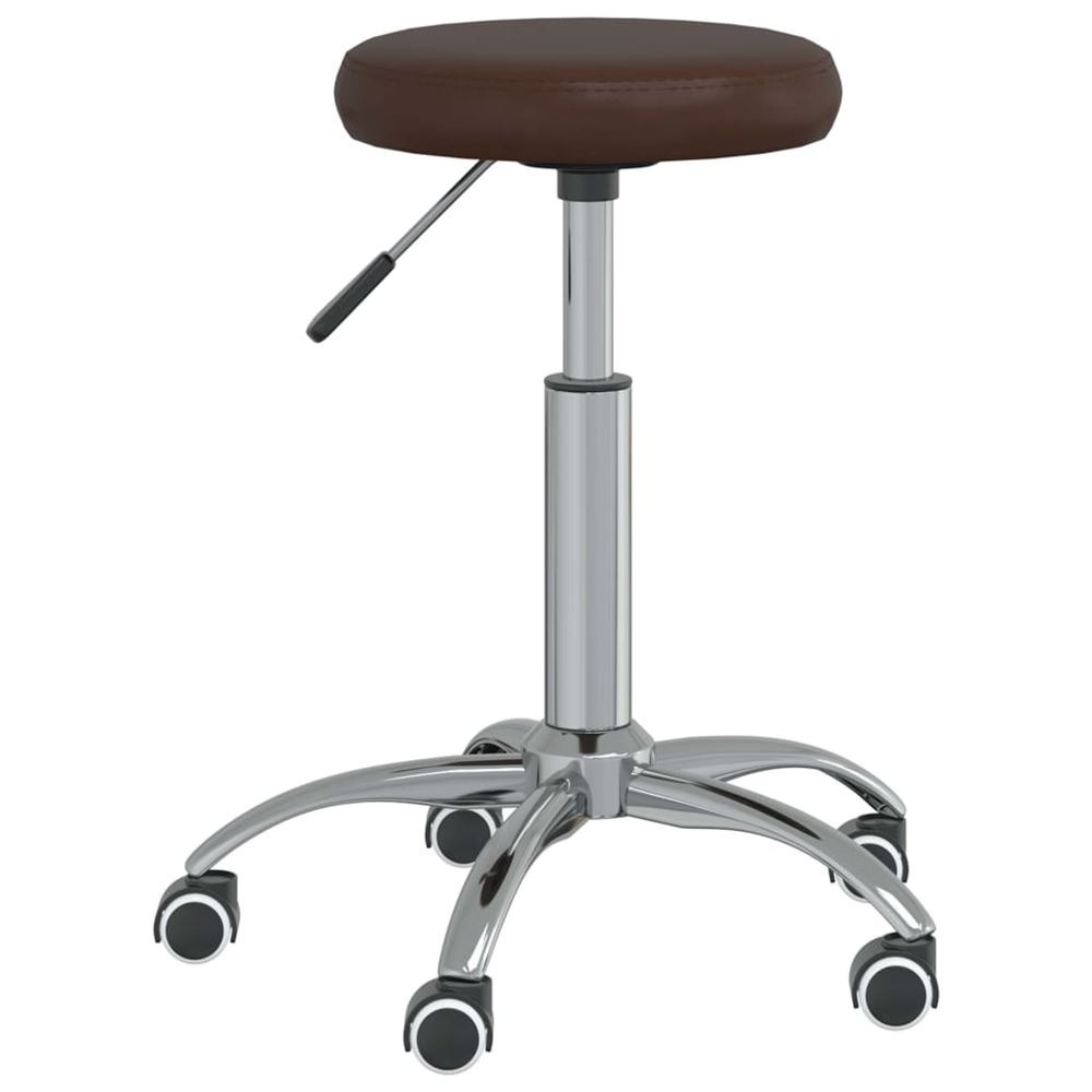 vidaXL Massagepall konstläder brun