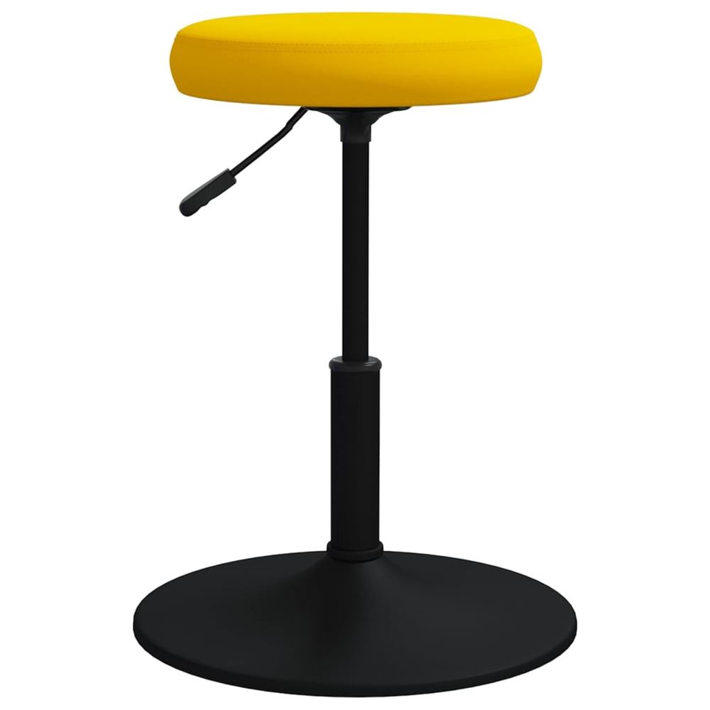 vidaXL Massagepall senapsgul sammet