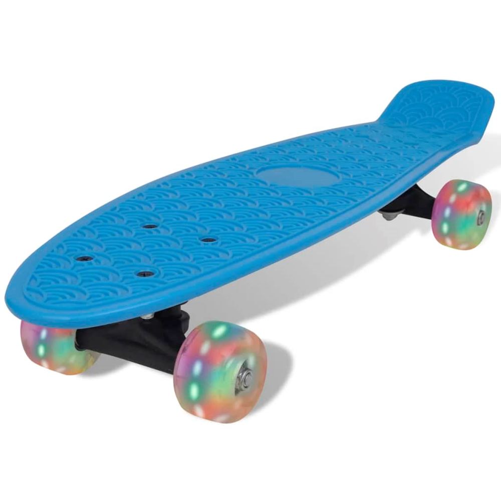 vidaXL retro-skateboarded LED-hjul