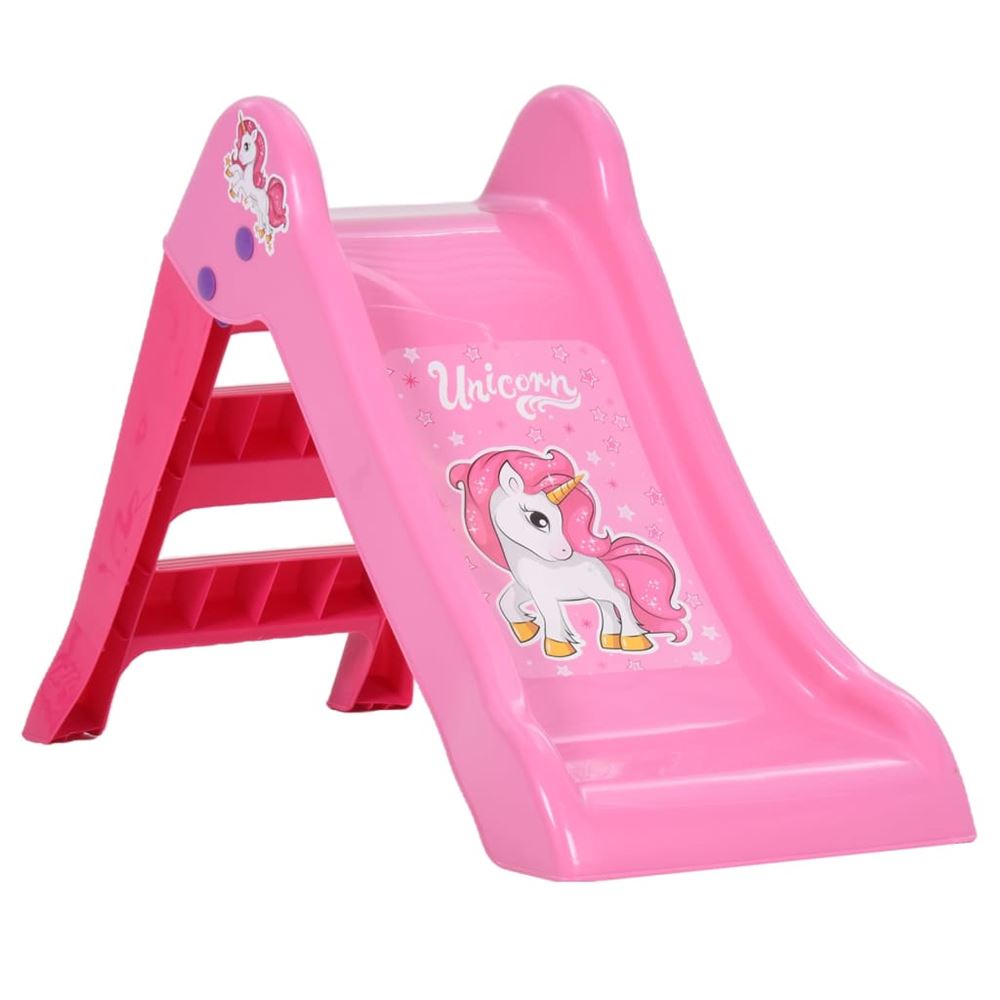 vidaXL Rutschkana för barn 111 cm rosa