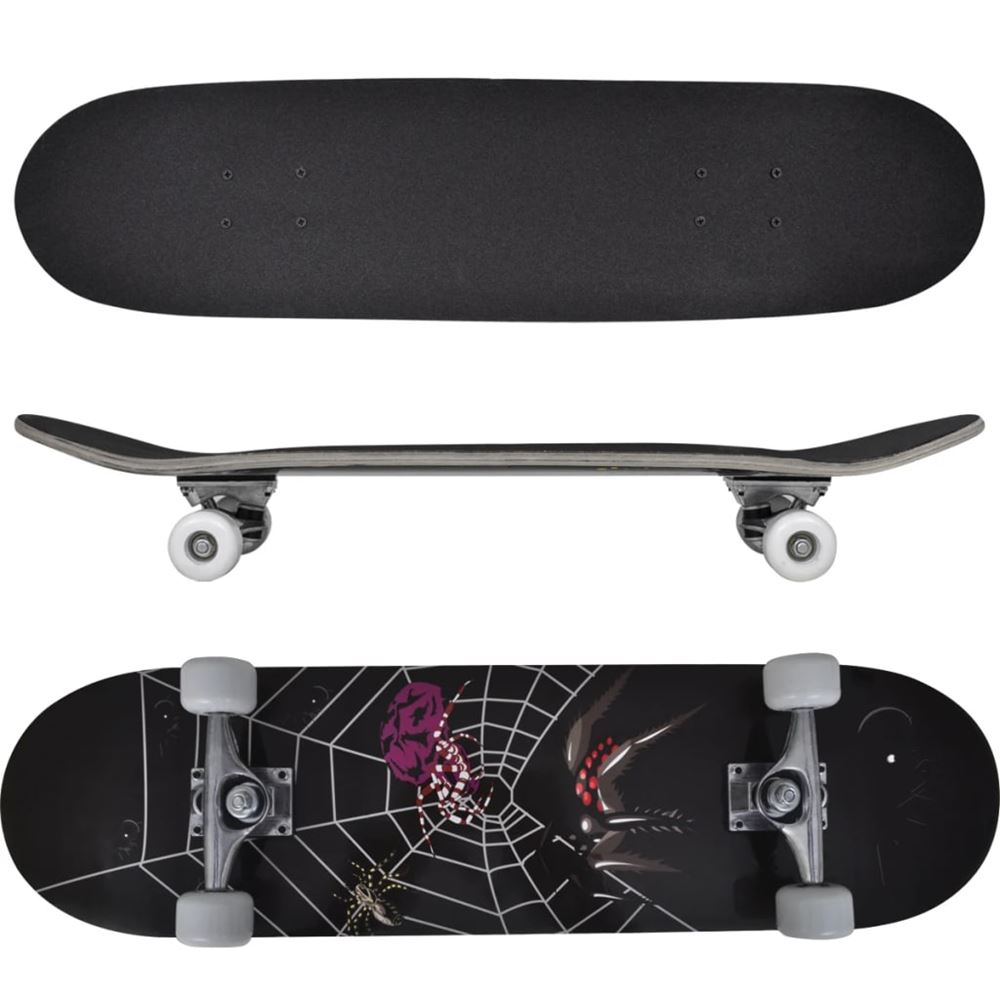 vidaXL Skateboard Spindel ovalformad lönnträ 8" 9 lager
