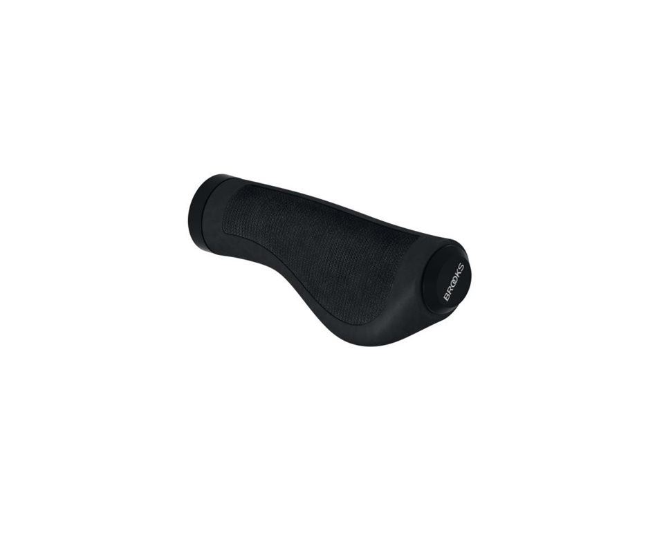 Brooks England Handtag Cambium Rubber 130/130mm svart/ver 130/130mm svart/vit