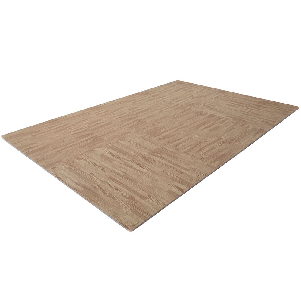 Finnlo Puzzle Mat Parquet Floor Design (Light Brown)