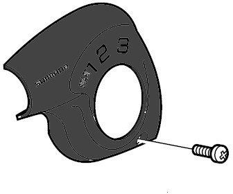 Schwalbe Indikatorkåpa med skruv Shimano Nexus 3truv Shimano Nexus 3till SL-3S35-E