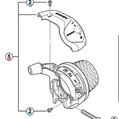Shimano Kåpa SL-3S41 inkl. skruvkruv