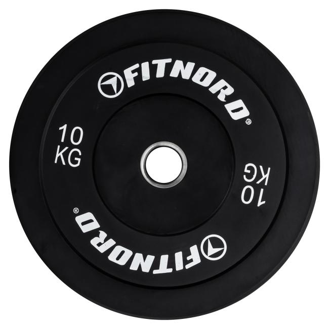 FitNord Bumper Black Viktskiva 10 kg