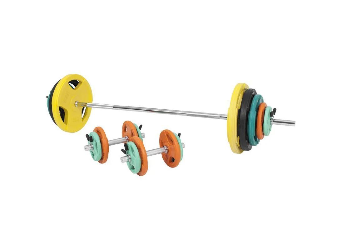 Gorilla Sports Skivstång Hantlar Trigrip F - 108kg
