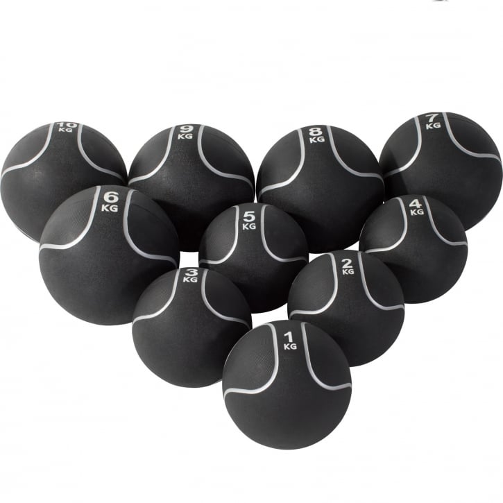Medicinboll Svart/Silver 1-10kg - 9kg