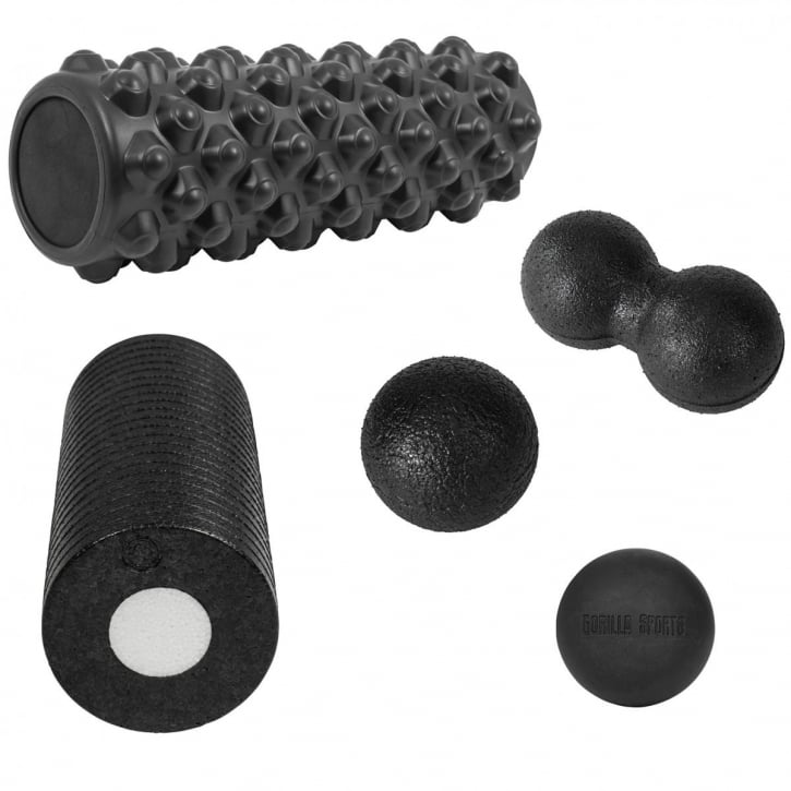 Faciapaketet Foam Roller Massageboll - Paket 3 - Fem produkter