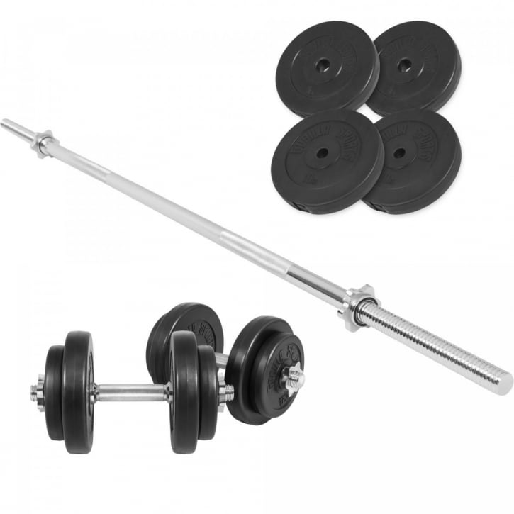 Skivstång Hantlar BASIC 60kg
