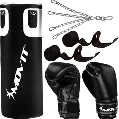 Boxningspaket Movit 80 CM / 25 KG - Vit