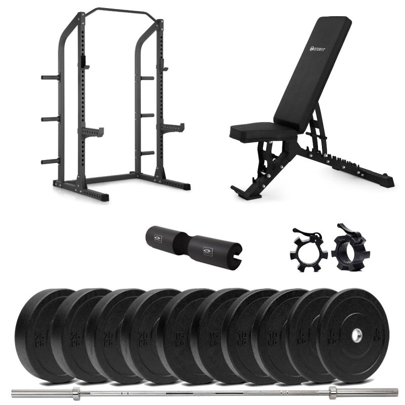 Masterfit - 300 Half Rack Bumper Styrkepaket – 150 kg