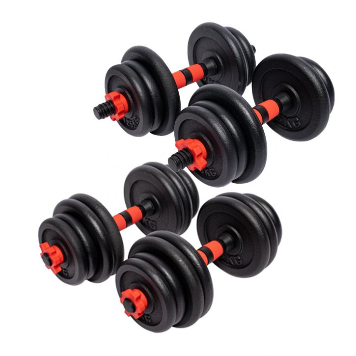 Hantlar 25mm Gjutjärn 2x10kg 2x15kg - 30kg