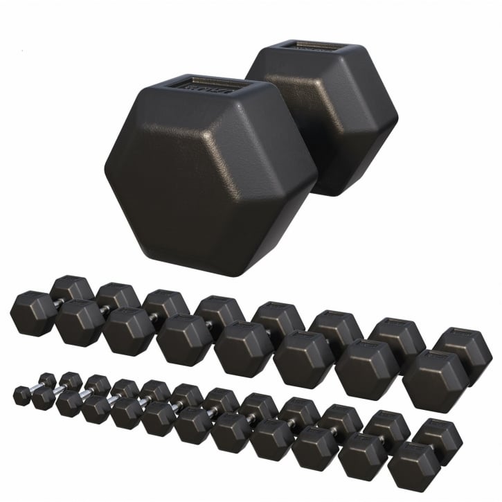Hexagonhantlar PREMIUM 2-50kg - 50kg