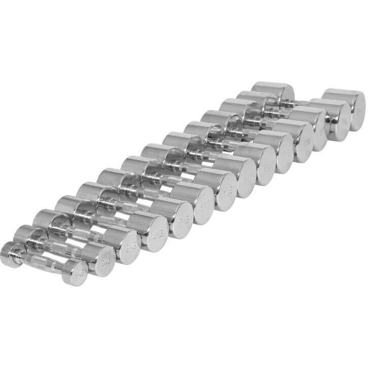 Hantlar Krom 1-20kg - 18kg(2x9kg)